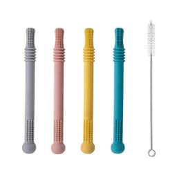 image-Baby Teether Silicone Hollow Teething Tube