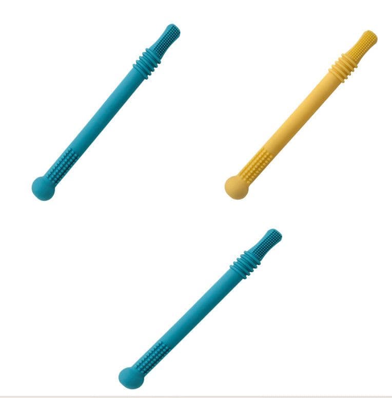 image-Baby Teether Silicone Hollow Teething Tube