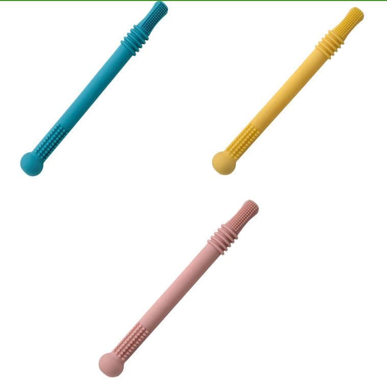 image-Baby Teether Silicone Hollow Teething Tube