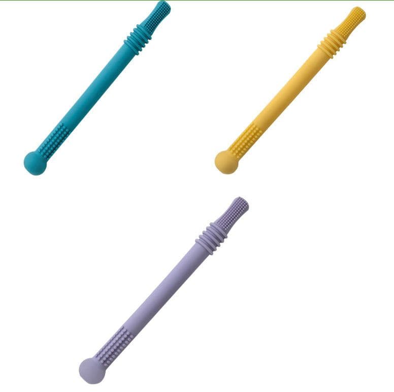 image-Baby Teether Silicone Hollow Teething Tube