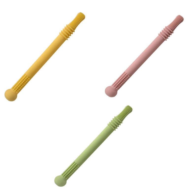 image-Baby Teether Silicone Hollow Teething Tube