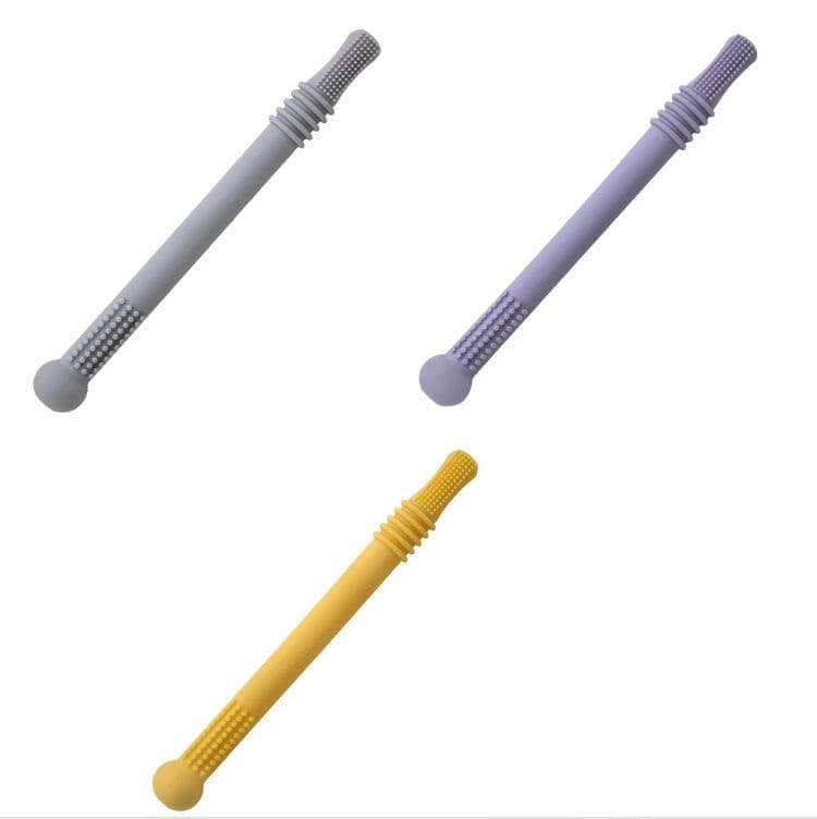 image-Baby Teether Silicone Hollow Teething Tube