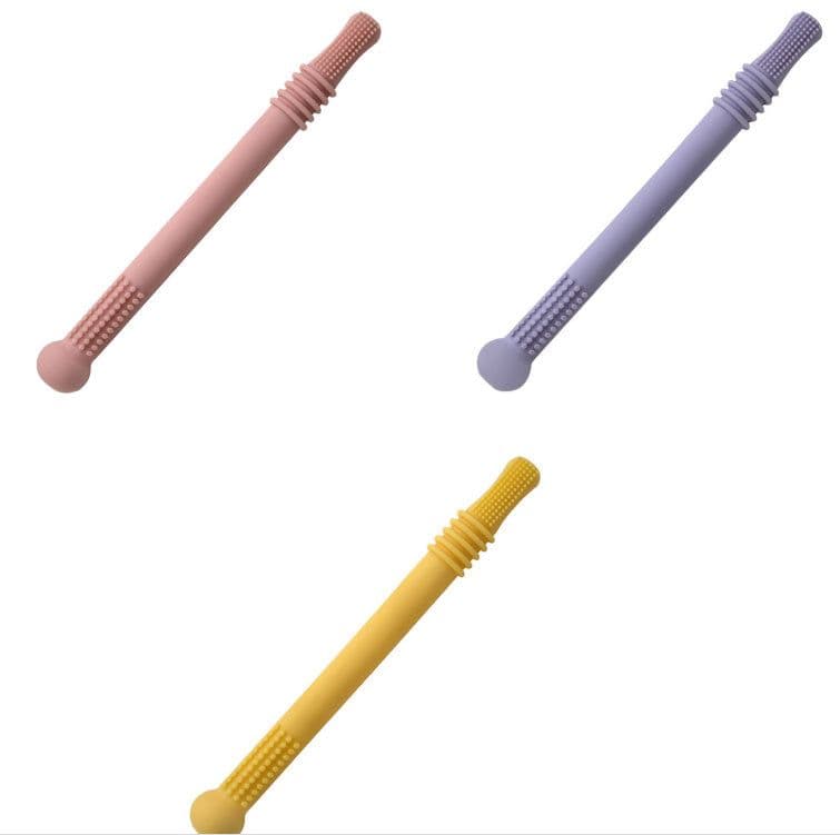 image-Baby Teether Silicone Hollow Teething Tube