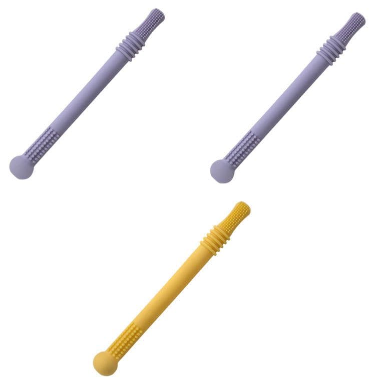 image-Baby Teether Silicone Hollow Teething Tube