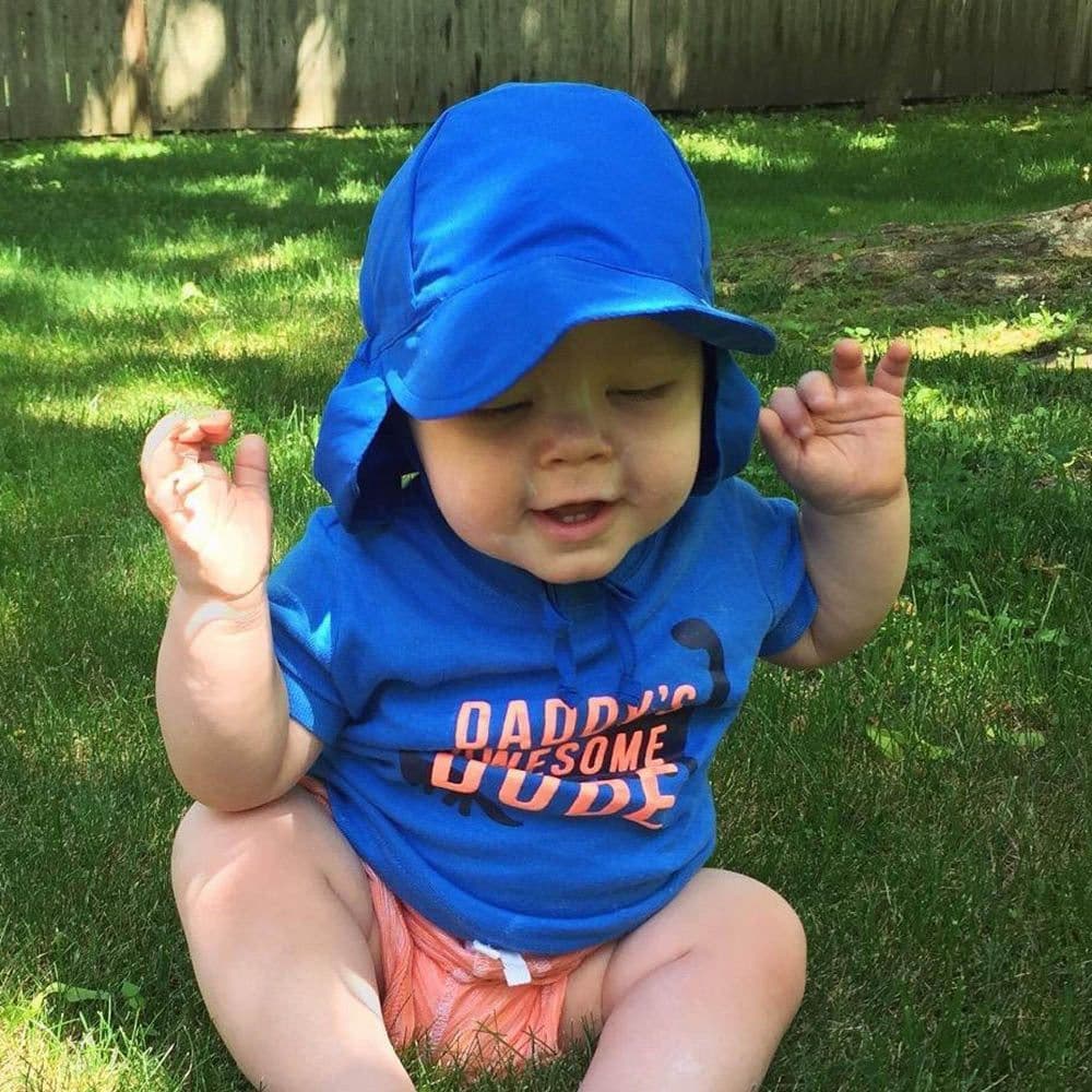 image-Quick-drying L Children's Bucket Hats For 3 Months To 5 Years Old Kids Wide Brim Beach UV Protection Outdoor Essential Sun Caps
