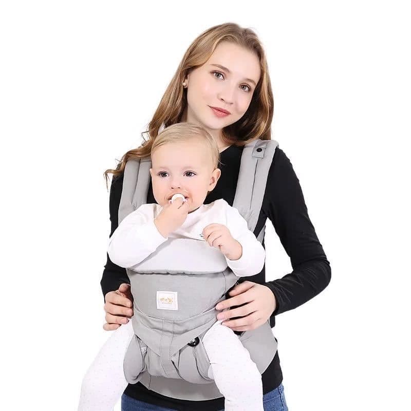 image-Omni 360 Baby Sling Wrap Carrier Cotton Knitted Plain Travel Beach