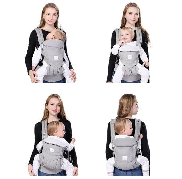 image-Omni 360 Baby Sling Wrap Carrier Cotton Knitted Plain Travel Beach
