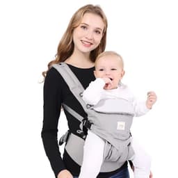 image-Omni 360 Baby Sling Wrap Carrier Cotton Knitted Plain Travel Beach