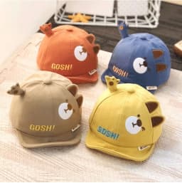 image-Spring Baby Hat Lovely Cartoon Kids Girl Boy Basket Cap Summer Infant Sunhat