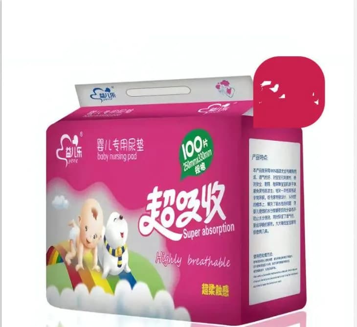 image-Baby Diaper Pad Disposable Waterproof Breathable 100 Pieces Of Neonatal Care Pad Diaper Aunt Pad