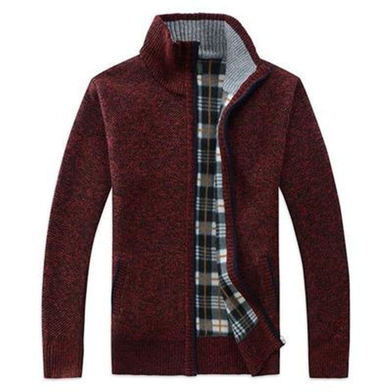 image-Brown 4XL Loose Type Rabbit Fur Cardigan Sweater - Fleece Blend