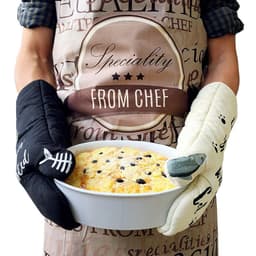 image-Cute Oven Gloves Anti Scalding Thickened Special Baking Gloves