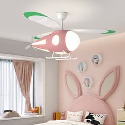 image-Modern Boy And Girl Room Creative Ceiling Fan Lamp