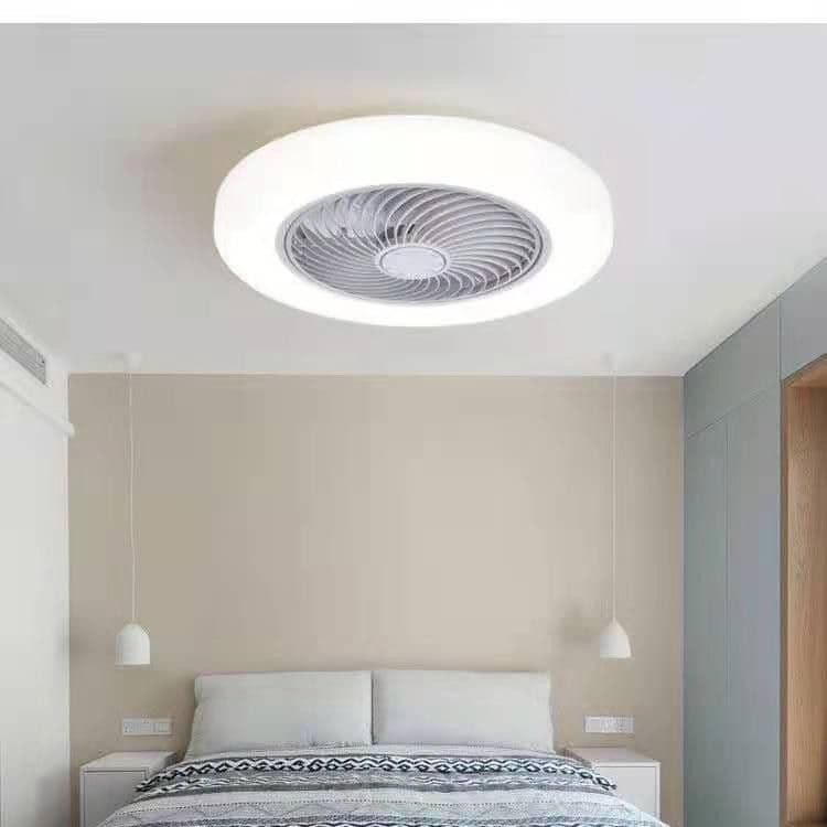 image-Ultra-thin Ceiling Fan Lamp Bedroom Living Room