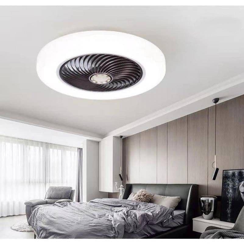 image-Ultra-thin Ceiling Fan Lamp Bedroom Living Room