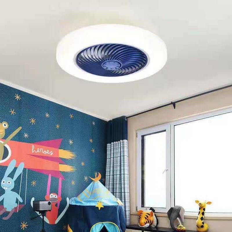 image-Ultra-thin Ceiling Fan Lamp Bedroom Living Room