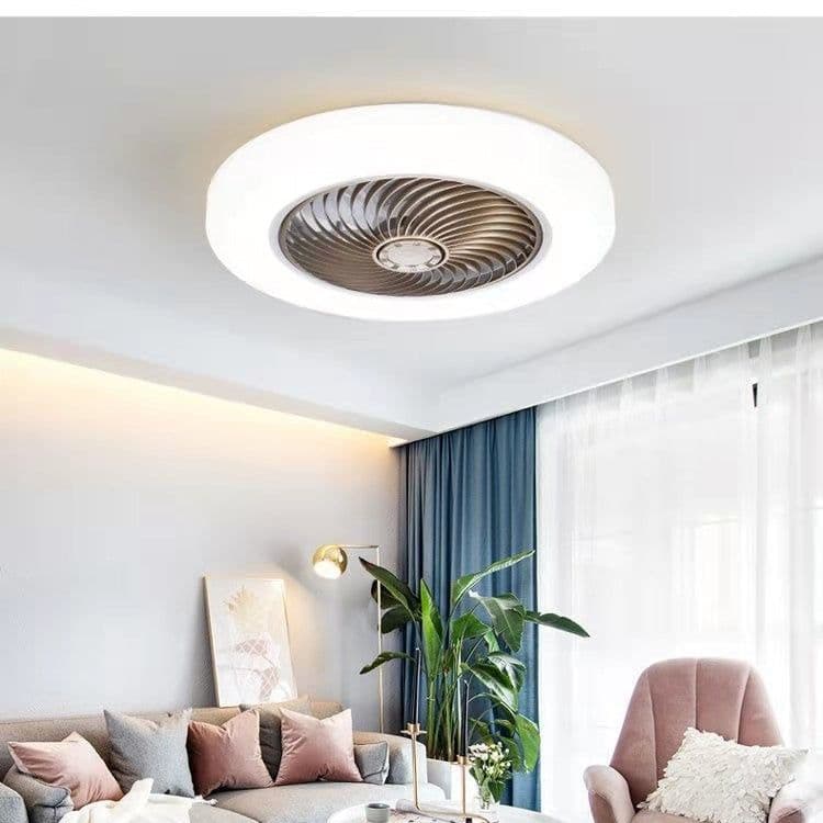 image-Ultra-thin Ceiling Fan Lamp Bedroom Living Room