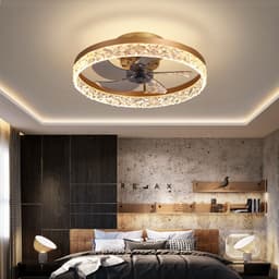 image-Home Living Room Bedroom Electric Fan Invisible Ceiling Light