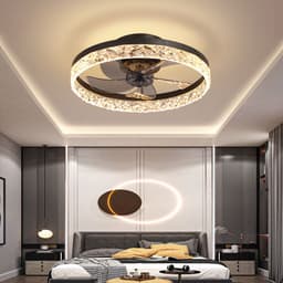 image-Home Living Room Bedroom Electric Fan Invisible Ceiling Light