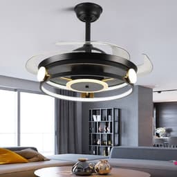 image-Bedroom Dining Room Household Ceiling Fan Light