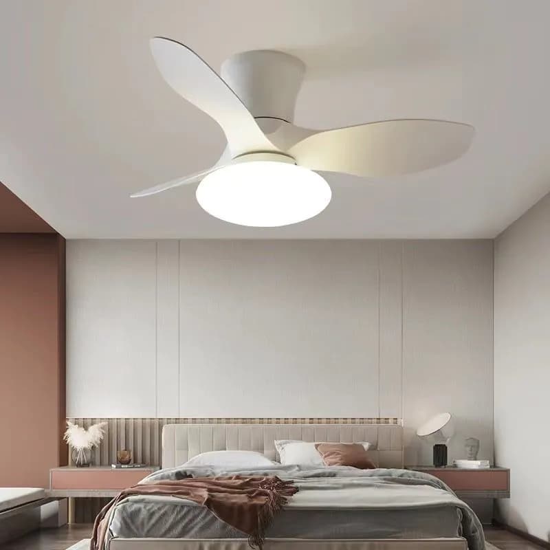 image-Bedroom Mini Ultra-thin Ceiling Full Spectrum Xiaoai Smart Ceiling Fan Lights