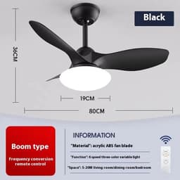 image-Bedroom Mini Ultra-thin Ceiling Full Spectrum Xiaoai Smart Ceiling Fan Lights
