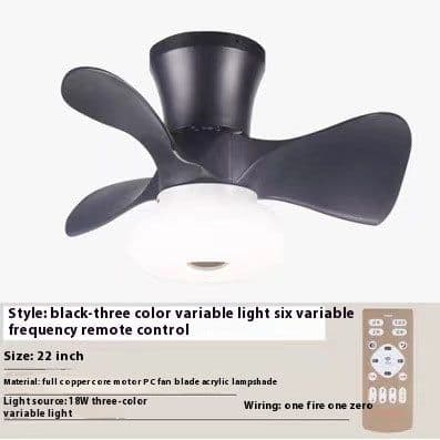 image-Bedroom Mini Ultra-thin Ceiling Full Spectrum Xiaoai Smart Ceiling Fan Lights