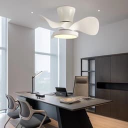 image-Bedroom Mini Ultra-thin Ceiling Full Spectrum Xiaoai Smart Ceiling Fan Lights