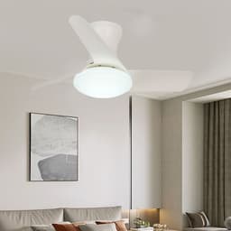 image-Bedroom Mini Ultra-thin Ceiling Full Spectrum Xiaoai Smart Ceiling Fan Lights