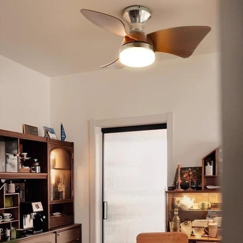 image-Retro Dining Room Ceiling Living Room Bedroom Ceiling Fan Lights Simple Home