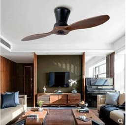 image-Unlit Fan Ceiling Solid Wood Dining Room