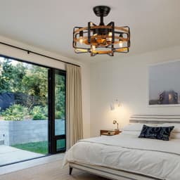 image-Guest Restaurant Fence Fan Light Bedroom Ceiling