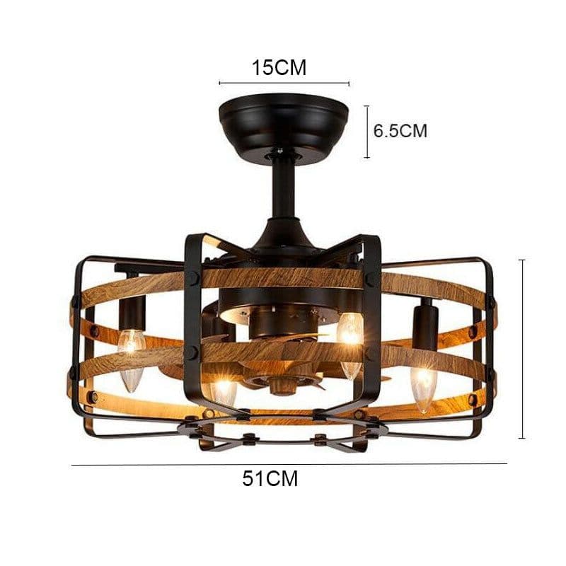 image-Guest Restaurant Fence Fan Light Bedroom Ceiling