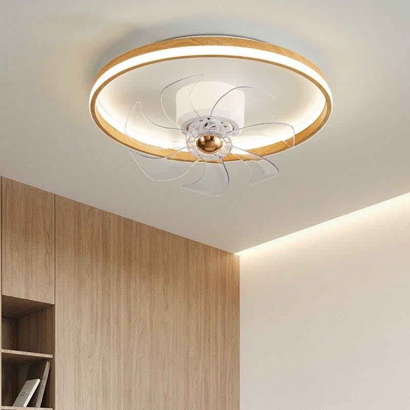 image-Ceiling Mounted Fan Pendant Lamp In Bedroom