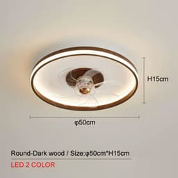 image-Ceiling Mounted Fan Pendant Lamp In Bedroom