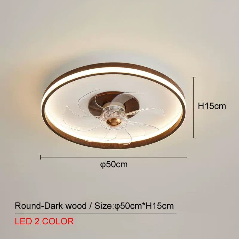 image-Ceiling Mounted Fan Pendant Lamp In Bedroom