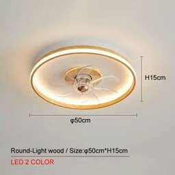 image-Ceiling Mounted Fan Pendant Lamp In Bedroom