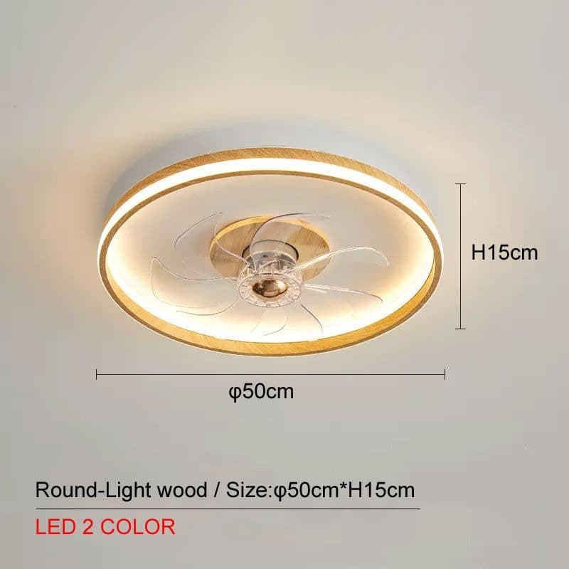 image-Ceiling Mounted Fan Pendant Lamp In Bedroom
