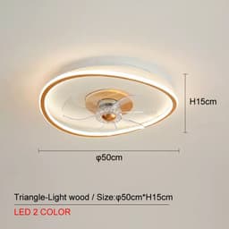 image-Ceiling Mounted Fan Pendant Lamp In Bedroom