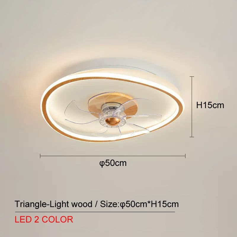 image-Ceiling Mounted Fan Pendant Lamp In Bedroom