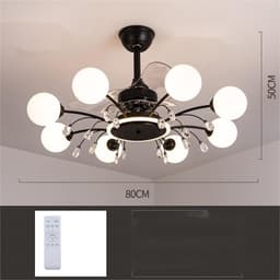 image-Living Room Ceiling Fan Lamp Creative Chandelier