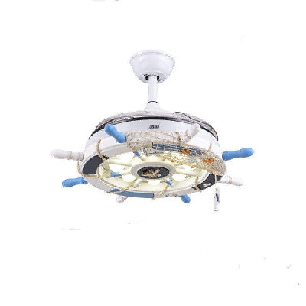 image-Ceiling Mounted Fan Lamp In Living Room