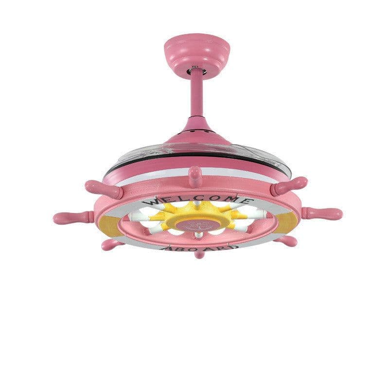 image-Ceiling Mounted Fan Lamp In Living Room