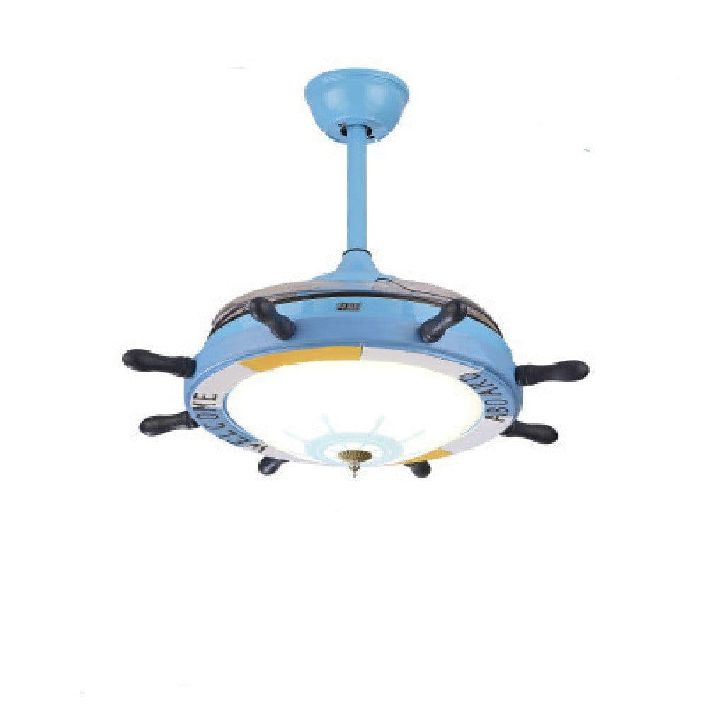 image-Ceiling Mounted Fan Lamp In Living Room