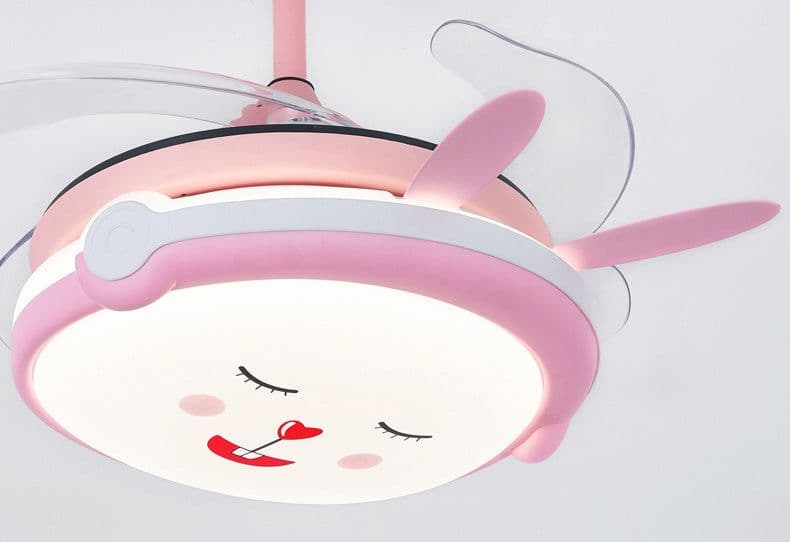 image-Children's Ceiling Fan Light In Domestic Bedroom