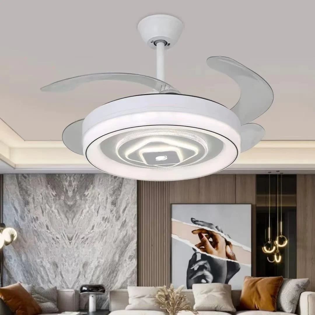 image-Nordic Ceiling Simple Household Invisible Fan Light
