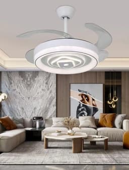 image-Nordic Ceiling Simple Household Invisible Fan Light