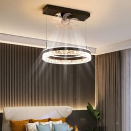 image-The New Ceiling Light Invisible Fan Scandinavian Light Luxury Ceiling Fan Light