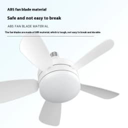 image-LED Straight Leaf Fan Lamp E27 Screw Detachable Fan Blade Bedroom Three-color Dimming Ceiling Ceiling Fan Lights