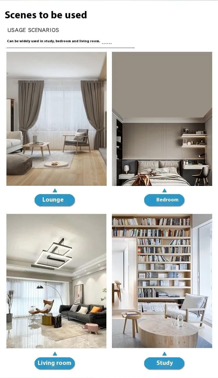 image-LED Straight Leaf Fan Lamp E27 Screw Detachable Fan Blade Bedroom Three-color Dimming Ceiling Ceiling Fan Lights
